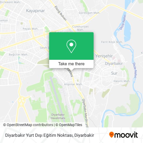 Diyarbakır Yurt Dışı Eğitim Noktası map