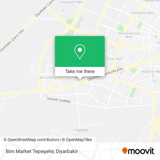 Bim Market Tepeşehir map