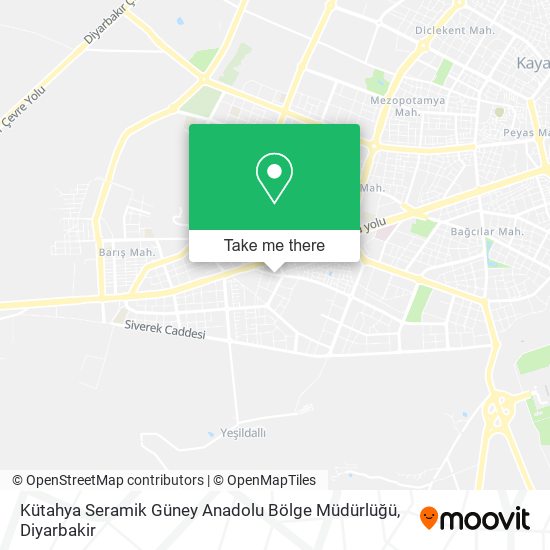 Kütahya Seramik Güney Anadolu Bölge Müdürlüğü map