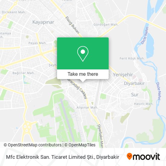 Mfc Elektronik San. Ticaret Limited Şti. map