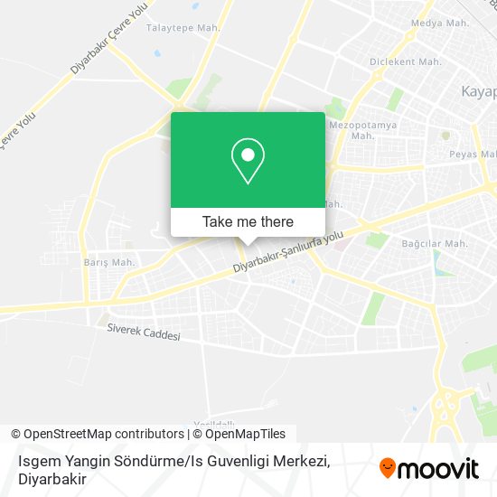 Isgem Yangin Söndürme / Is Guvenligi Merkezi map