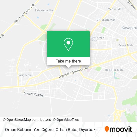 Orhan Babanin Yeri Ciğerci Orhan Baba map