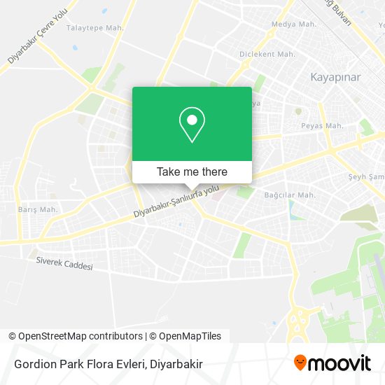 Gordion Park Flora Evleri map