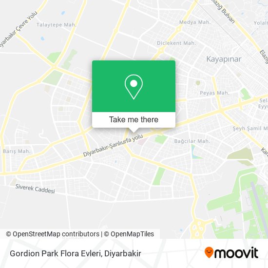 Gordion Park Flora Evleri map