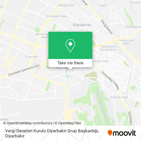 Vergi Denetim Kurulu Diyarbakır Grup Başkanlığı map