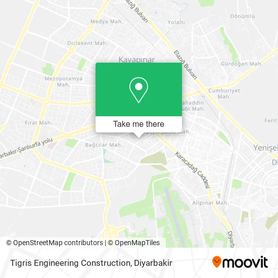 Tigris Engineering Construction map