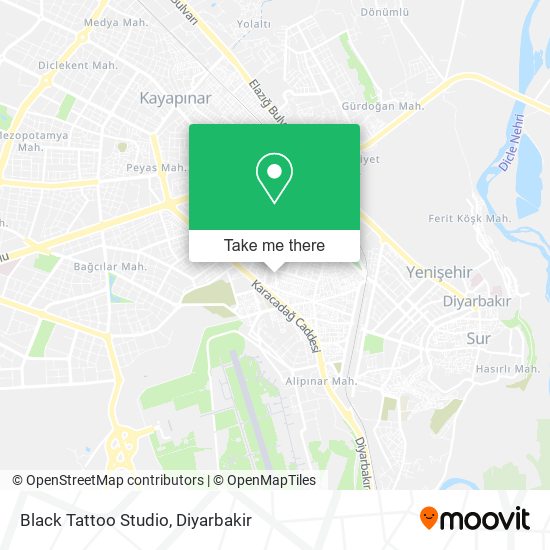 Black Tattoo Studio map