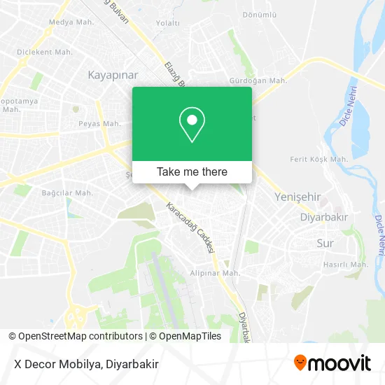 X Decor Mobilya map