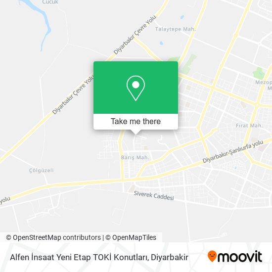 Alfen İnsaat Yeni Etap TOKİ Konutları map