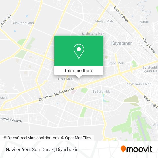 Gaziler Yeni Son Durak map