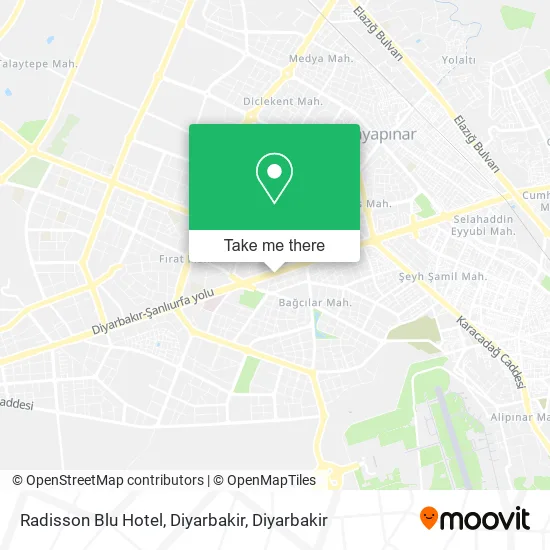 Radisson Blu Hotel, Diyarbakir map