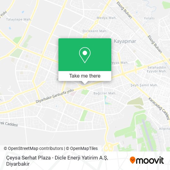 Çeysa Serhat Plaza - Dicle Enerji Yatirim A.Ş map