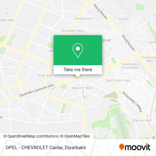 OPEL - CHEVROLET Canlar map
