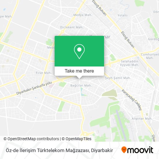 Öz-de İlerişim Türktelekom Mağzazası map