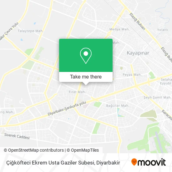 Çiğköfteci Ekrem Usta Gaziler Subesi map