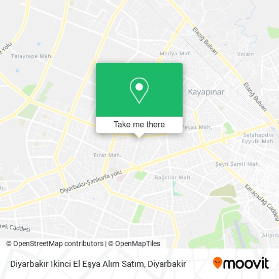 Diyarbakır Ikinci El Eşya Alım Satım map