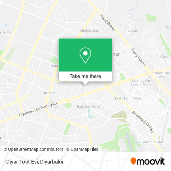 Diyar Tost Evi map