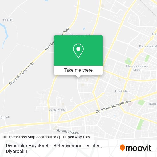 Diyarbakir Büyükşehir Belediyespor Tesisleri map