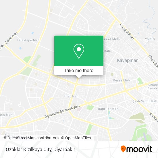 Özaklar Kızılkaya Cıty map