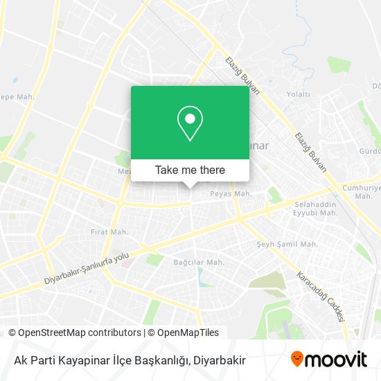 Ak Parti Kayapinar İlçe Başkanlığı map