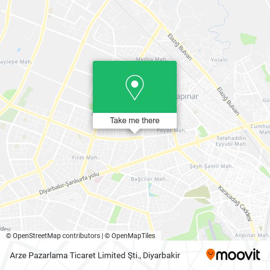 Arze Pazarlama Ticaret Limited Şti. map