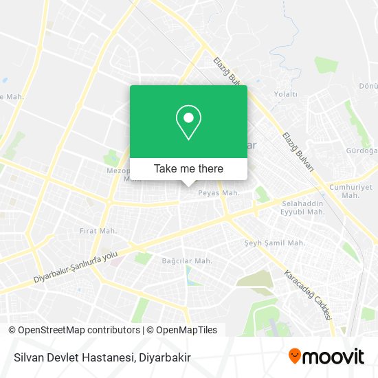 Silvan Devlet Hastanesi map