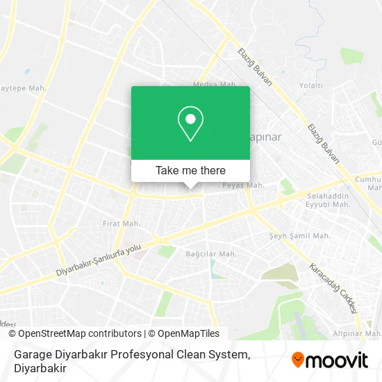 Garage Diyarbakır Profesyonal Clean System map