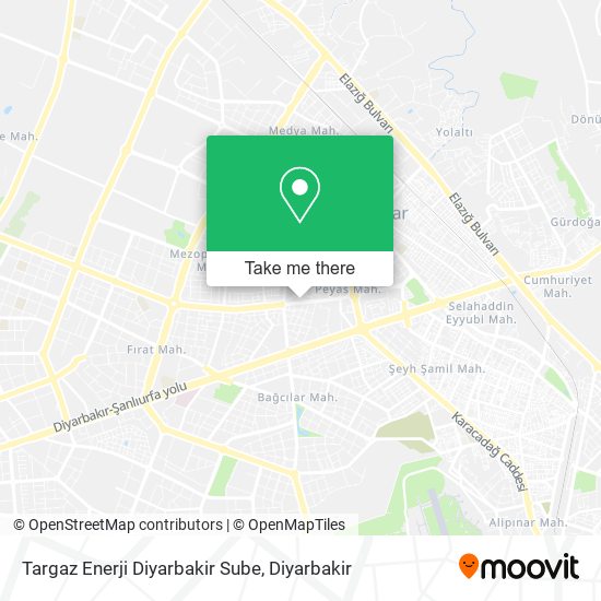 Targaz Enerji Diyarbakir Sube map