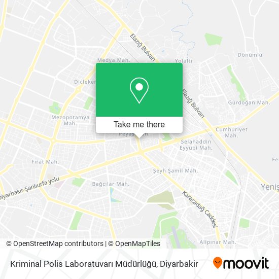 Kriminal Polis Laboratuvarı Müdürlüğü map