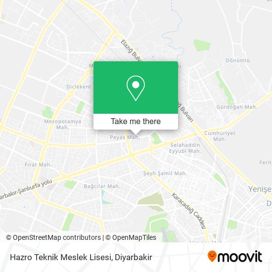 Hazro Teknik Meslek Lisesi map