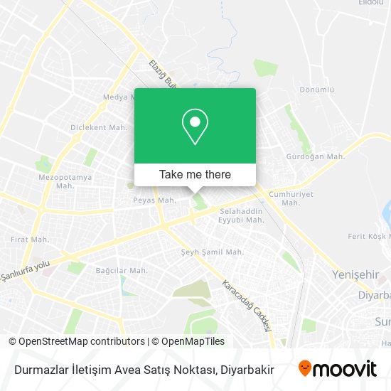 Durmazlar İletişim Avea Satış Noktası map