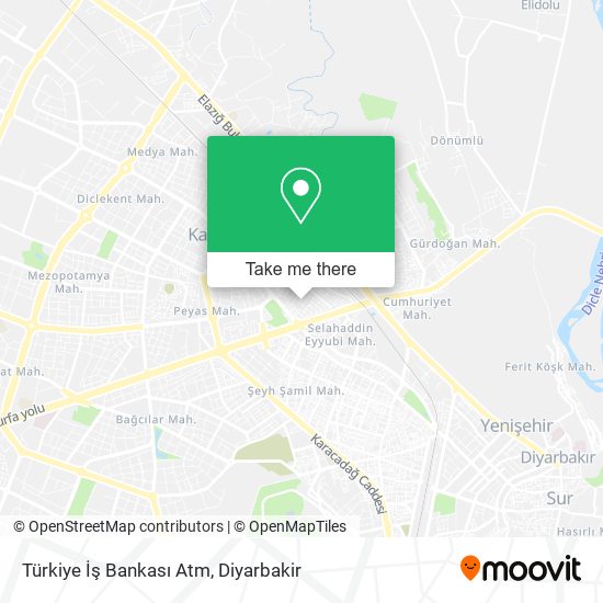 Türkiye İş Bankası Atm map