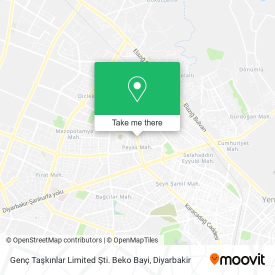 Genç Taşkınlar Limited Şti. Beko Bayi map