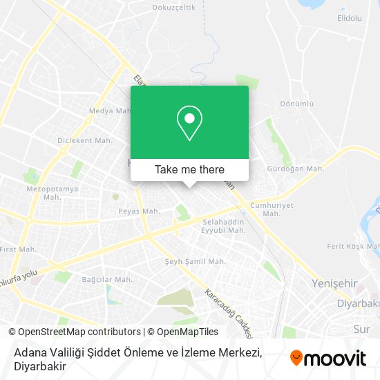 Adana Valiliği Şiddet Önleme ve İzleme Merkezi map