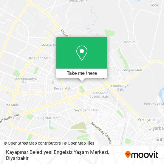 Kayapınar Belediyesi Engelsiz Yaşam Merkezi map