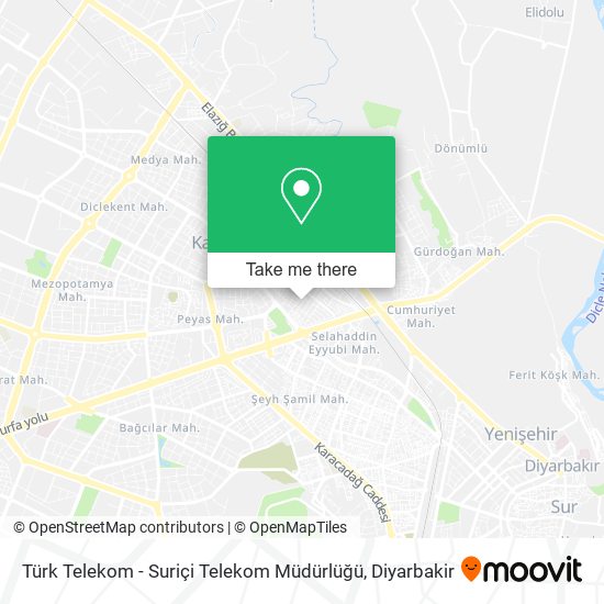 Türk Telekom - Suriçi Telekom Müdürlüğü map