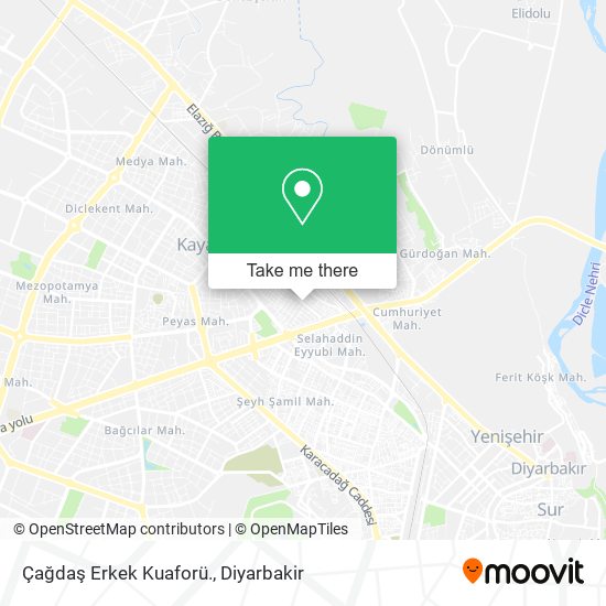 Çağdaş Erkek Kuaforü. map