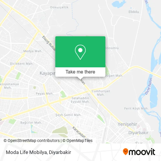 Moda Life Mobilya map