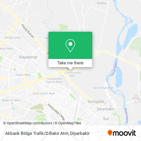 Akbank Bölge Trafik / D.Bakır Atm map