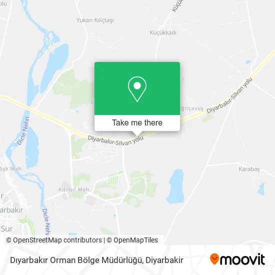 Dıyarbakır Orman Bölge Müdürlüğü map