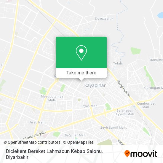 Diclekent Bereket Lahmacun Kebab Salonu map
