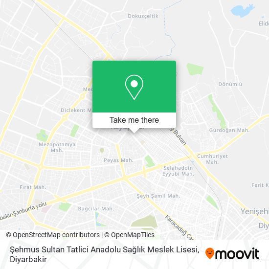 Şehmus Sultan Tatlici Anadolu Sağlık Meslek Lisesi map