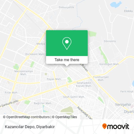Kazancılar Depo map
