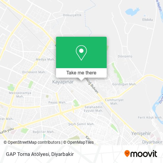 GAP Torna Atölyesi map