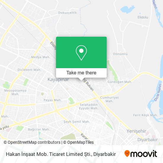 Hakan İnşaat Mob. Ticaret Limited Şti. map