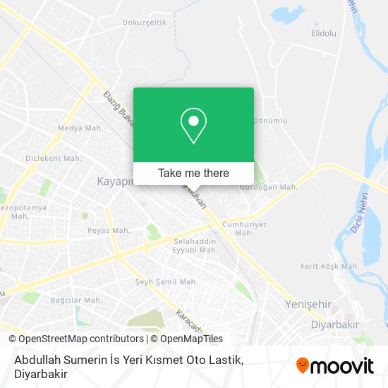 Abdullah Sumerin İs Yeri Kısmet Oto Lastik map