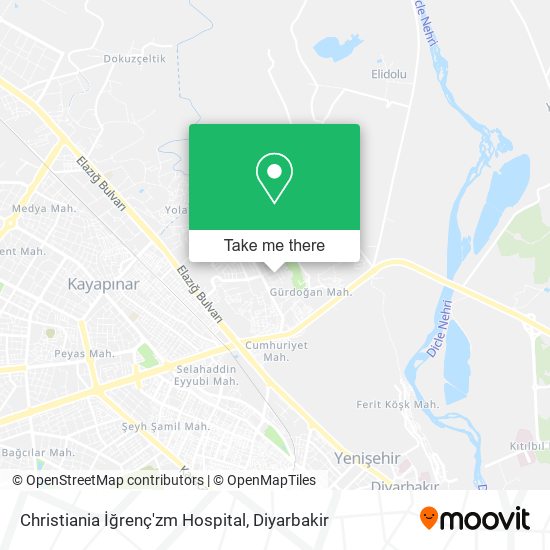 Christiania İğrenç'zm Hospital map