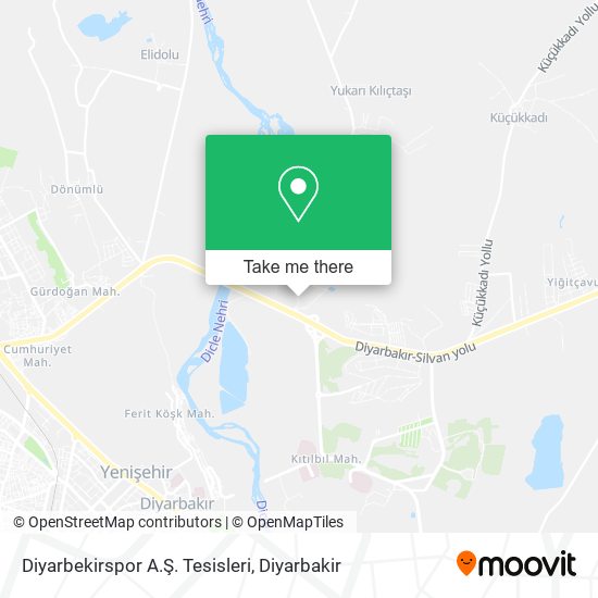 Diyarbekirspor A.Ş. Tesisleri map