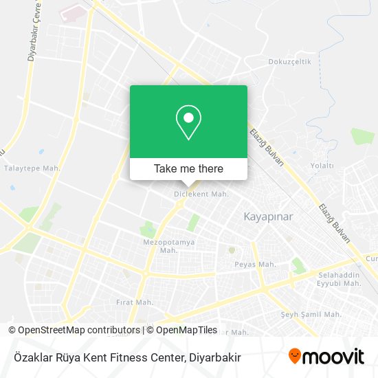 Özaklar Rüya Kent Fitness Center map