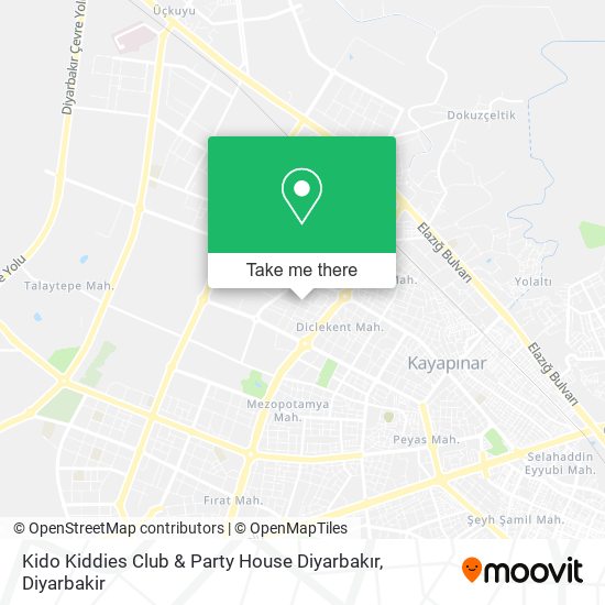 Kido Kiddies Club & Party House Diyarbakır map